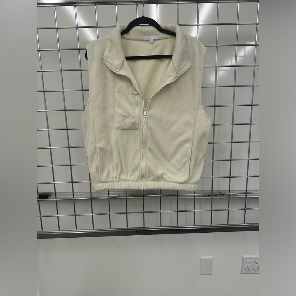 Beyond Yoga Polar Fleece Vest - Cream, XL